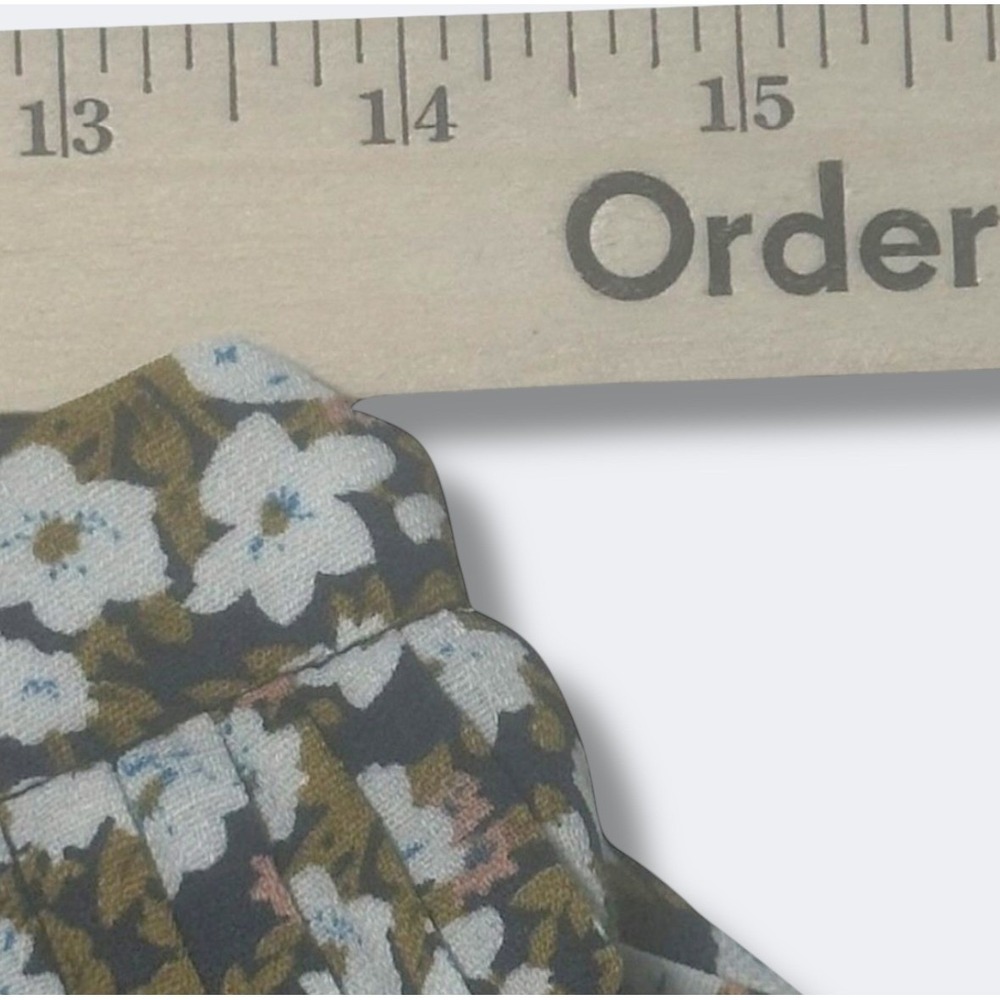 Womens Mini Skirt Size Medium Tiered Floral Granola Cottagecore Earthy - Picture 5 of 9